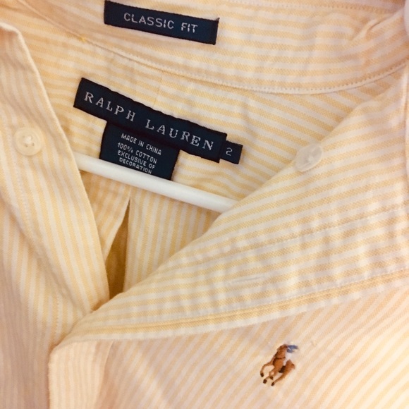 Polo By Ralph Lauren Classic Fit Oxford Striped - Picture 2 of 3